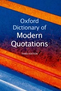 Cover: Oxford Dictionary of Modern Quotations - OUP eBook