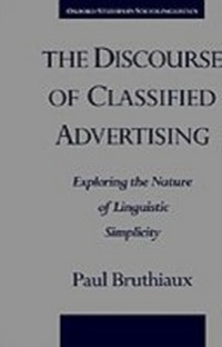 Enlarge image Cover: The Discourse of Classified Advertising - OUP eBook