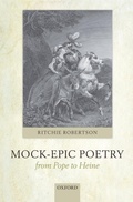 Cover: Mock-Epic Poetry from Pope to Heine - OUP eBook