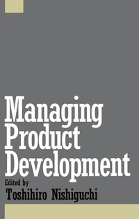 Enlarge image Cover: Managing Product Development - OUP eBook