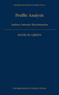 Enlarge image Cover: Profile Analysis - OUP eBook