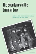 Cover: The Boundaries of the Criminal Law - OUP eBook