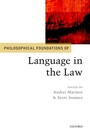 Cover: Philosophical Foundations of Language in the Law - OUP eBook