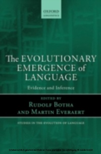 Enlarge image Cover: The Evolutionary Emergence of Language - OUP eBook