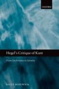 Abbildung von: Hegel's Critique of Kant - OUP Oxford