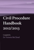 Cover: Civil Procedure Handbook 2012/2013 - OUP eBook
