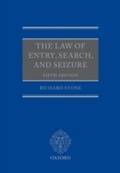 Cover: Law of Entry, Search, and Seizure - OUP Oxford