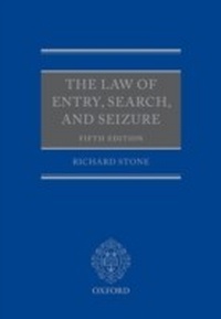 Enlarge image Cover: Law of Entry, Search, and Seizure - OUP Oxford