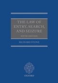 Cover: Law of Entry, Search, and Seizure - OUP Oxford