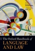 Cover: The Oxford Handbook of Language and Law - OUP eBook