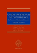 Cover: Gurry on Breach of Confidence - OUP eBook