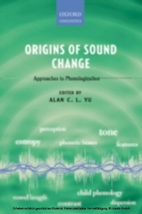 Abbildung von: Origins of Sound Change: Approaches to Phonologization - OUP Oxford