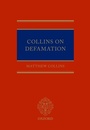 Cover: Collins On Defamation - OUP eBook