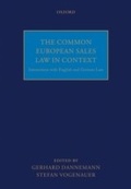 Cover: The Common European Sales Law in Context - OUP eBook