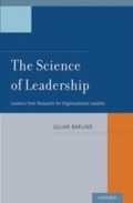 Cover: The Science of Leadership - OUP eBook