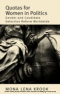 Cover: Quotas for Women in Politics - OUP eBook