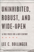 Cover: Uninhibited, Robust, and Wide-Open - OUP eBook