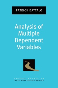 Enlarge image Cover: Analysis of Multiple Dependent Variables - OUP eBook