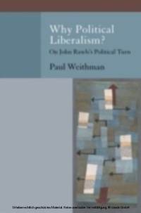 Enlarge image Cover: Why Political Liberalism? - OUP eBook