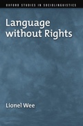 Cover: Language without Rights - OUP eBook