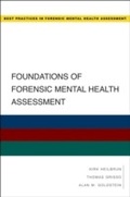 Cover: Foundations of Forensic Mental Health Assessment - OUP eBook