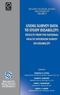 Cover: Using Survey Data to Study Disability - JAI Press Inc.