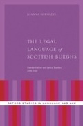 Cover: The Legal Language of Scottish Burghs - OUP eBook