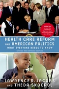 Cover: Health Care Reform and American Politics - OUP eBook