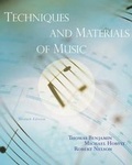Cover: Techniques and Materials of Music - Wadsworth Publishing Co Inc