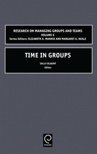 Enlarge image Cover: Time in Groups - JAI Press Inc.