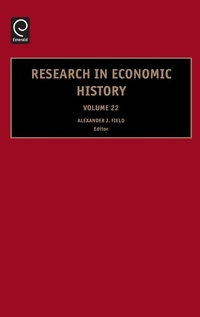 Enlarge image Cover: Research in Economic History - JAI Press Inc.