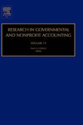 Cover: Research in Governmental and Non Profit Accounting - JAI Press Inc.