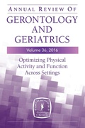 Cover: Annual Review of Gerontology and Geriatrics, Volume 36, 2016 - Springer Publishing Company