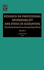 Cover: Research on Professional Responsibility and Ethics in Accounting - JAI Press Inc.