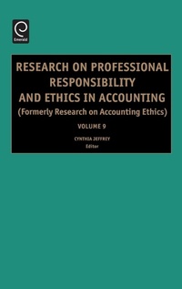 Enlarge image Cover: Research on Professional Responsibility and Ethics in Accounting - JAI Press Inc.