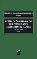 Cover: Research on Employment for Persons with Severe Mental Illness - JAI Press Inc.