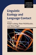 Cover: Linguistic Ecology and Language Contact - Cambridge University Press