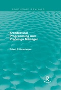 Cover: Architectural Programming and Predesign Manager - Routledge