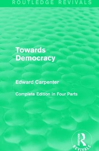 Enlarge image Cover: Towards Democracy - Routledge