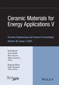 Cover: Ceramic Materials for Energy Applications V - Wiley