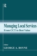 Cover: Managing Local Services - Routledge