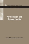 Cover: Air Pollution and Human Health - RFF Press