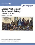Cover: Major Problems in American History, Volume I - Wadsworth Publishing Co Inc