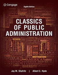 Enlarge image Cover: Classics of Public Administration - Wadsworth Publishing Co Inc
