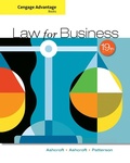 Cover: Cengage Advantage Books: Law for Business - South-Western College Publishing