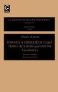 Cover: Toward a Critique of Guilt - JAI Press Inc.