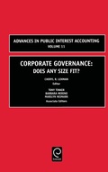 Cover: Corporate Governance - JAI Press Inc.