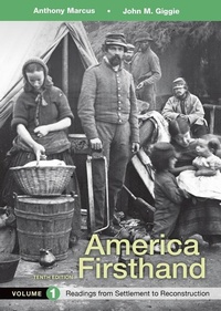 Enlarge image Cover: America Firsthand, Volume 1 - Bedford Books
