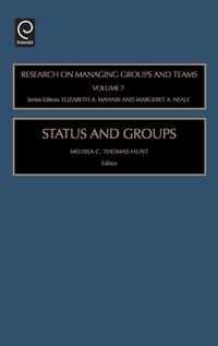 Enlarge image Cover: Status and Groups - JAI Press Inc.
