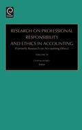 Cover: Research on Professional Responsibility and Ethics in Accounting - JAI Press Inc.